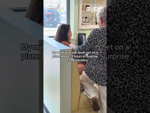 Grandma surprises granddaughter at graduation