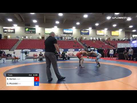 70 Kg Final Steve Horton Unattached Vs Domenico Piccinini The Wrestling Family