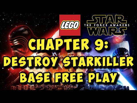 LEGO Star Wars The Force Awakens: Chapter 9 Destroy Starkiller Base FREE PLAY (Minikits & Red Brick)