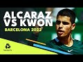 Carlos Alcaraz vs Soonwoo Kwon Entertaining Match | Barcelona 2022 Highlights
