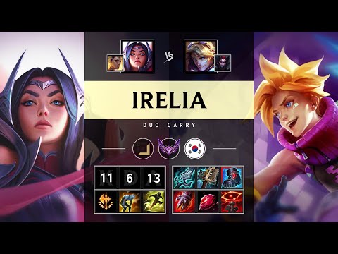 Irelia ADC vs Ezreal - KR Master Patch 25.S1.2