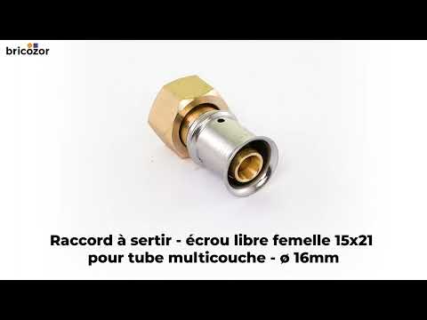 Raccord à sertir - pour tube multicouche - écrou libre femelle MULTITUBO