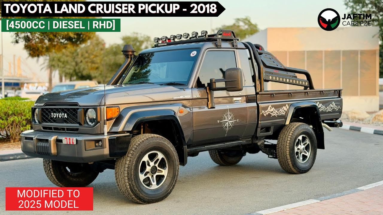 Toyota Land Cruiser Pick Up MODIFIED TO 2025 MODEL | SINGLE CAB | MANUAL TRANSMISISON | 4.5L | RHD | SPORTS BAR video