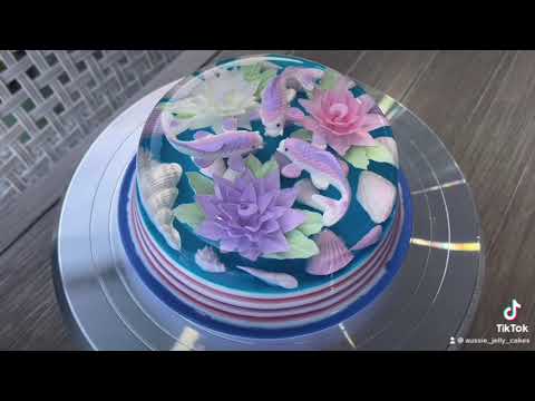 3D Jelly Art - Pink & Purple Jelly Cake