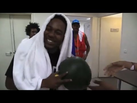 Kendrick Lamar, Tyler The Creator, Earl Sweatshirt, & Taco messing around on tour (2013)