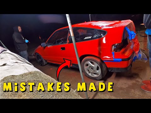 $100 Paint Job - LEO's CRX Finally Painted!