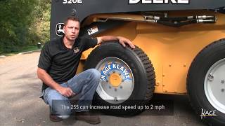 Snow Tires for Skid Steers - KAGE KLAWZ vs Standard Skid Steer Tires