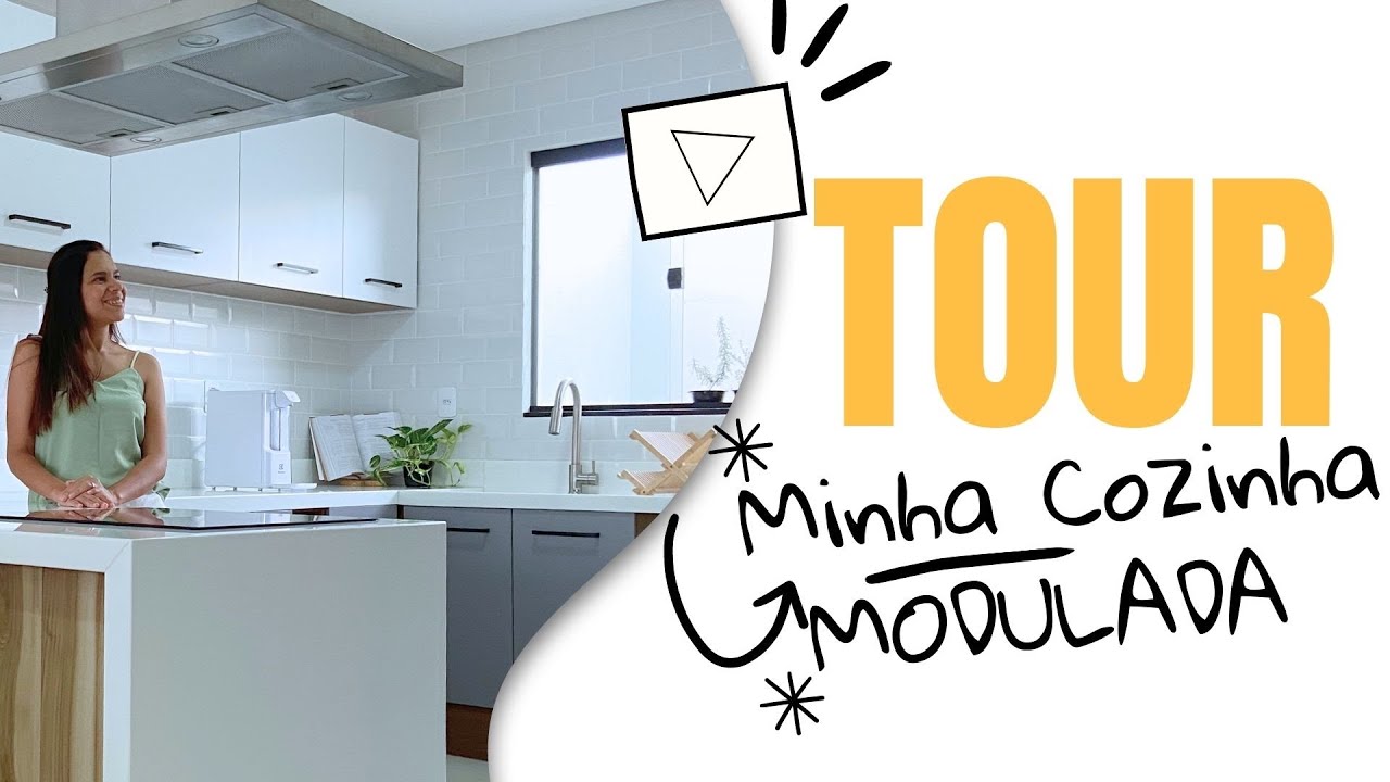 TOUR pela minha COZINHA | COZINHA MODULADA | COZINHA MADESA 🏠👩🏻‍🍳
