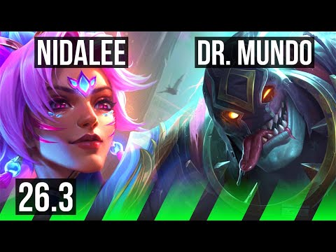NIDALEE vs DR. MUNDO (JGL) | 45K damage | EUW Master | 26.3