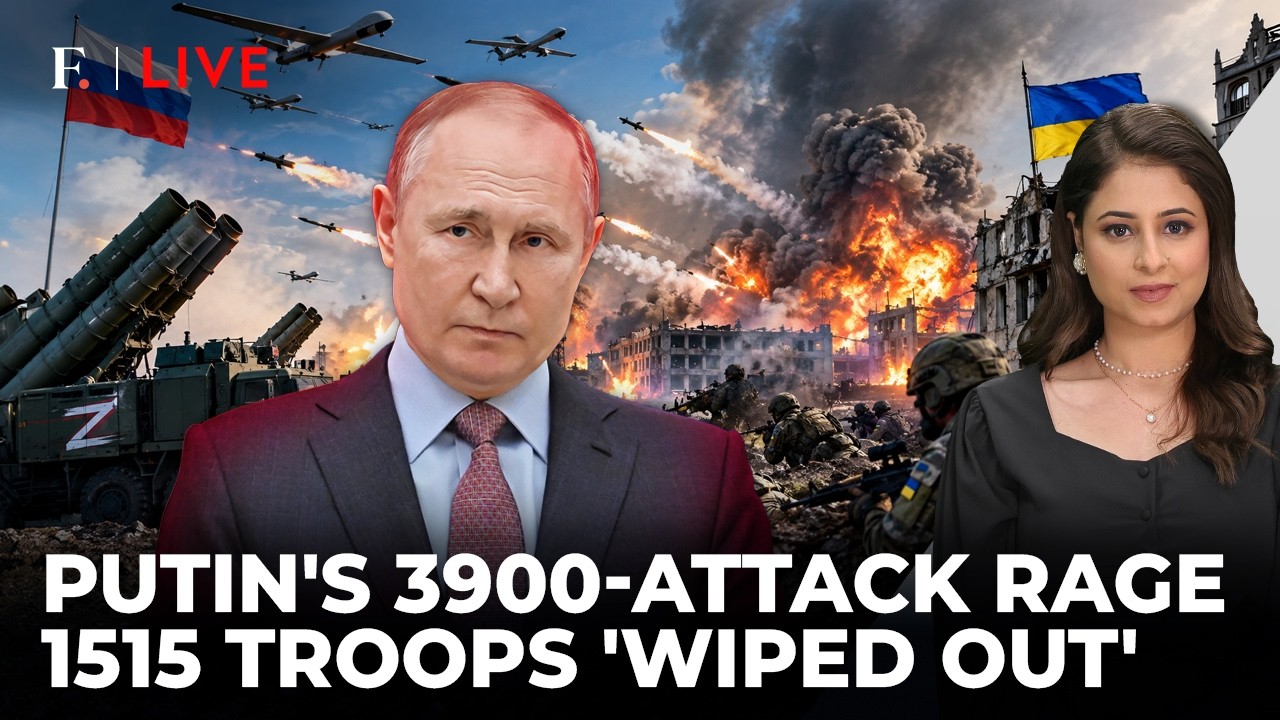 Russia's Brute Drone-Missile Blitz On Ukraine; 1515 Troops 'Killed' In 24 Hours | Firstpost Live