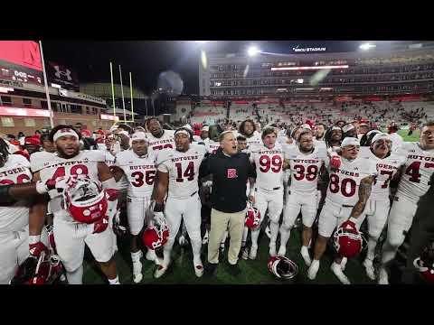 Rutgers football sings after beating Maryland