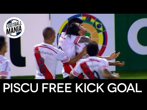 Piscu Free Kick Spectacular Goal - Leonardo "Beckham" Pisculichi (River Plate) vs. Chapecoense
