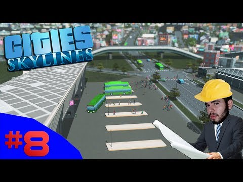 COMO CONSTRUIR UMA SISTEMA DE ÔNIBUS EFICIENTE!!! - Cities Skylines (Industries) #8-(Gameplay/PT-BR)