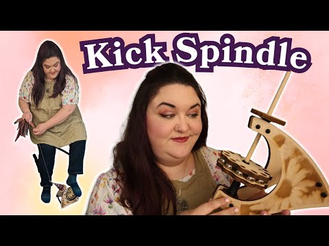 Spinning Yarn with a Kick Spindle