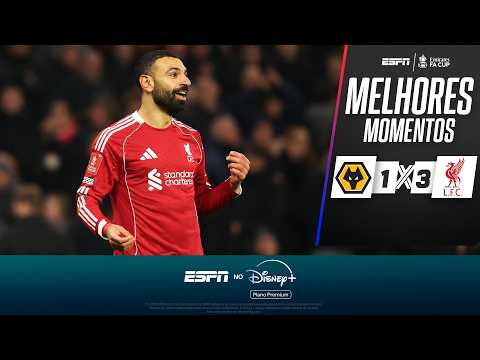 Gols e lances de Wolverhampton x Liverpool