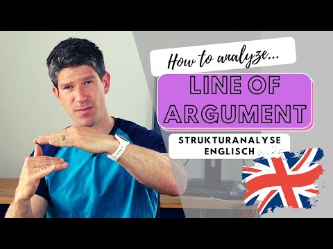 English - analysis of line of argument / structure - explained in German - upper secondary school...