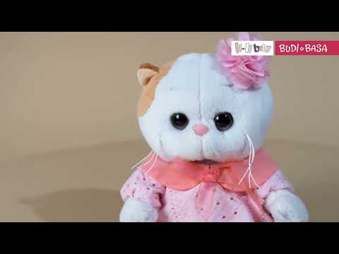 Миниатюра изображения товара Мягкая игрушка Budi Basa Кошечка Ли-Ли Baby в пудровом платье / LB-141