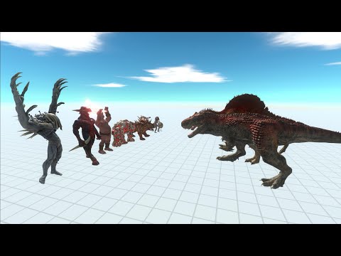 CARNIVORE DINOSAURS VS INFERNALS Animal Revolt Battle Simulator