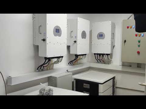 Deye 3phase-12kW parallels 3 inverters with lithium battery 51.2V200Ah x 8 pack.