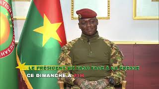 Le Président du Faso sera face à la presse ce dimanche 27 septembre 2026, 21H00 sur la RTB