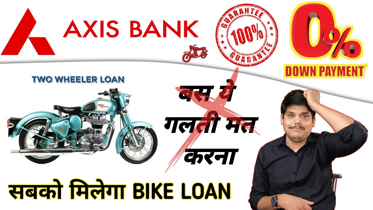 Axis Bank Two Wheeler Loan | Axis Bank Bike Loan | Low Down Payment Bike Loan | Zero Down Payment