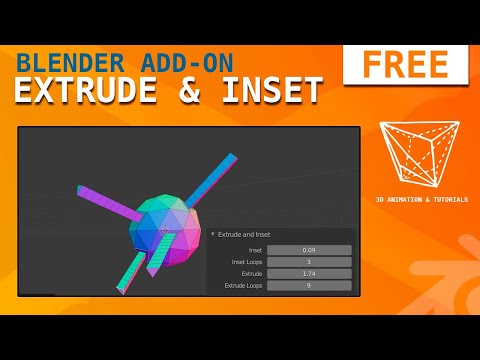 Blender Add-on: Extrude and Inset like Maya (Free)