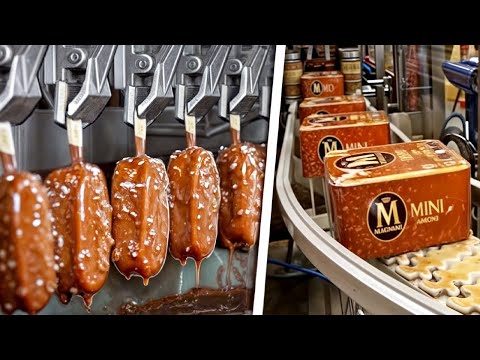 How Ice Cream Bars Are Made in a Factory | Amazing Ice Cream Factory