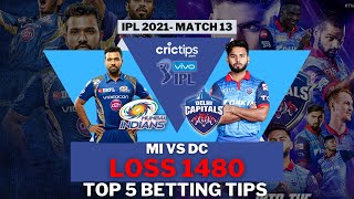 MI vs DC Prediction || IPL Betting Tips