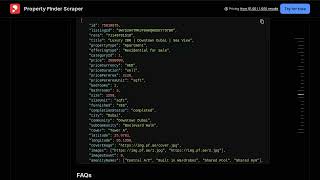Property Finder Scraper — Apify Actor Walkthrough