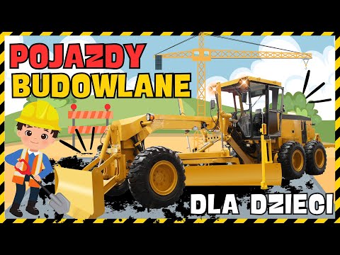 Pojazdy budowlane dla dzieci🏗️ Koparka, spychacz, betoniarka Edukacyjny film z maszynami budowlanymi