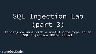 SQL injection Tutorial (Part 3): PortSwigger Academy