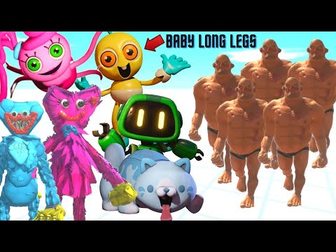 POPPY PLAYTIME CHARACTERS VS 5X HILL GIANT - ANIMAL REVOLT BATTLE SIMULATOR