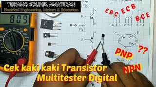 Download lagu Cara cek kaki E B C di Transistor dan jenis NPN atau PNP dengan Multitester Digital #VLOG23 mp3