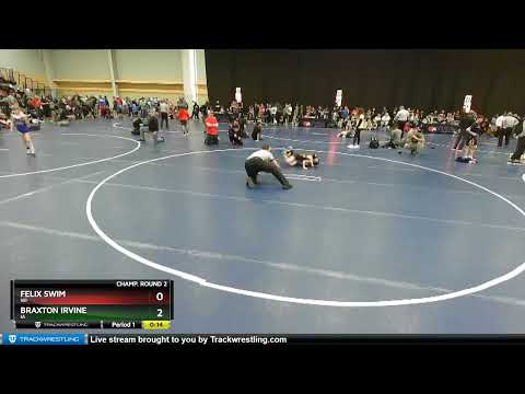 59 Lbs Champ. Round 2 - Felix Swim, WI Vs Braxton Irvine, IA D2aa