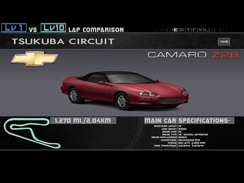 Enthusia Tsukuba Lv1 Vs Lv10- Chevrolet Camaro Z28