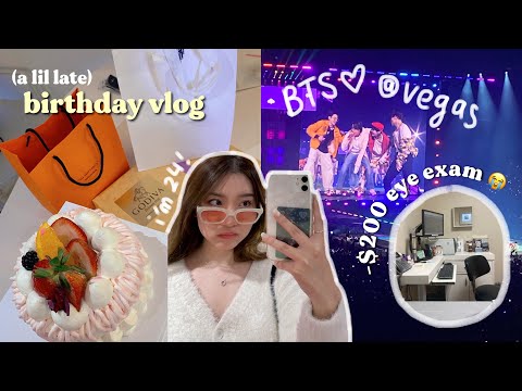 a late bday vlog & bts concert in vegas