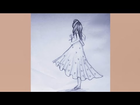 Very Easy Girl Drawing Step by Step Pencil Sketch for Beginners. Girl With Flower Sad Girl #sketch