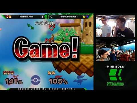 Mini Boss 3 Doubles Losers Semis - Yeeman/Jerb (Red) vs Tunder/Dankbot (Blue)