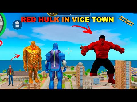 Mutant VS Red Hulk In  Rope Hero Vice Town 😱 || Rope Hero Vice Town New Update