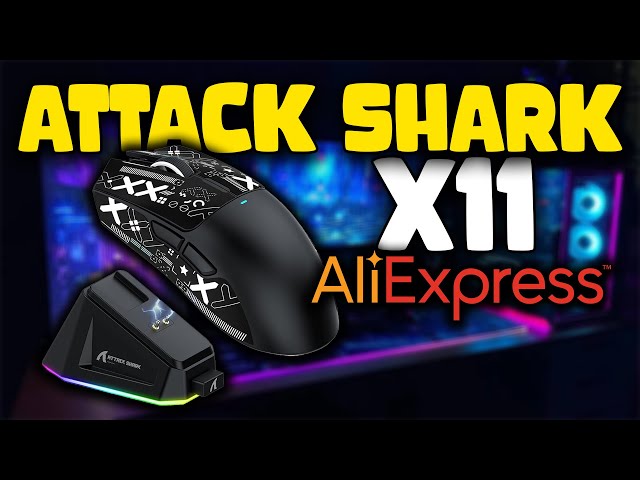 Vídeo relacionado con MAMBASNAKE X ATTACK SHARK X11SE Ratón inalámbrico para juegos,22000 DPI,sensor PixArt PAW3311,BT/2,4G/cable,peso ligero de 59g con cinta,clics 2000W,aceleración 40G,larga batería,para Win/Mac-Blanco