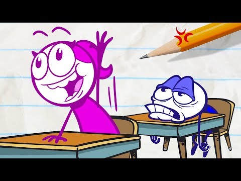 Kicked In The Class - Pencilmation | Animation | Cartoons | Pencilmation