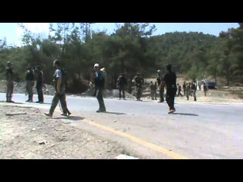 توجه عناصر لواء أحرار الساحل ولواء أحرار التركمان الى جبهة كسب في ريف اللاذقية