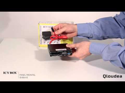 IcyBox - IB-864-B - Lector de tarjetas multipuerto para 3.5"