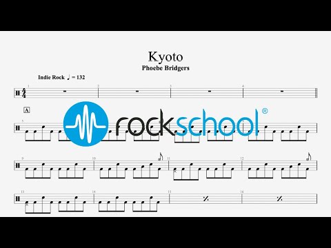 Kyoto - Phoebe Bridgers, Rockschool 2024 Drums Grade 2