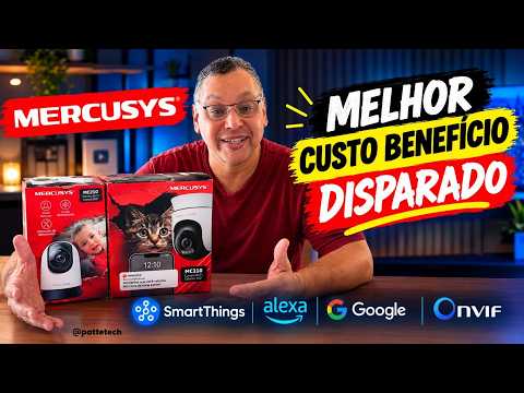 O Melhor CUSTO-BENEFÍCIO DISPARADO para SmartThings e ONVIF! MERCUSYS MC210 e MC510