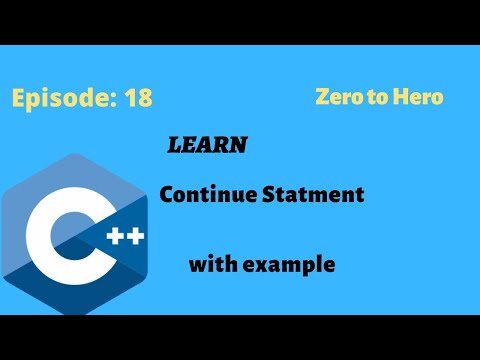 18 C Continue Statement With Example Cpp Programming Video Tutorial Mak Services