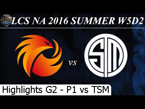 P1 vs TSM Game 2 Highlights 02/07/2016 - LCS NA Summer 2016 W5D2M4 Phoenix1 vs Team Solomid