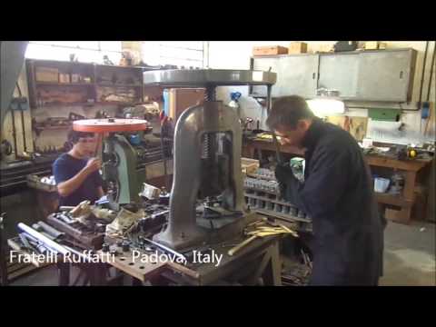 Making 32' Reeds at the Ruffatti factory in Padova, Italy