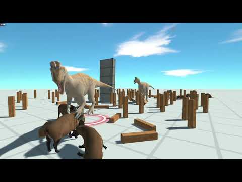 Cryolophosaurus VS Cryolophosaurus Animal Revolt Battle Simulator Demo