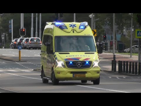 [Sireneverandering] A1, Otaris Ambulance 13-124 Amsterdam [Post Zuid] naar ziekenhuis in Amsterdam